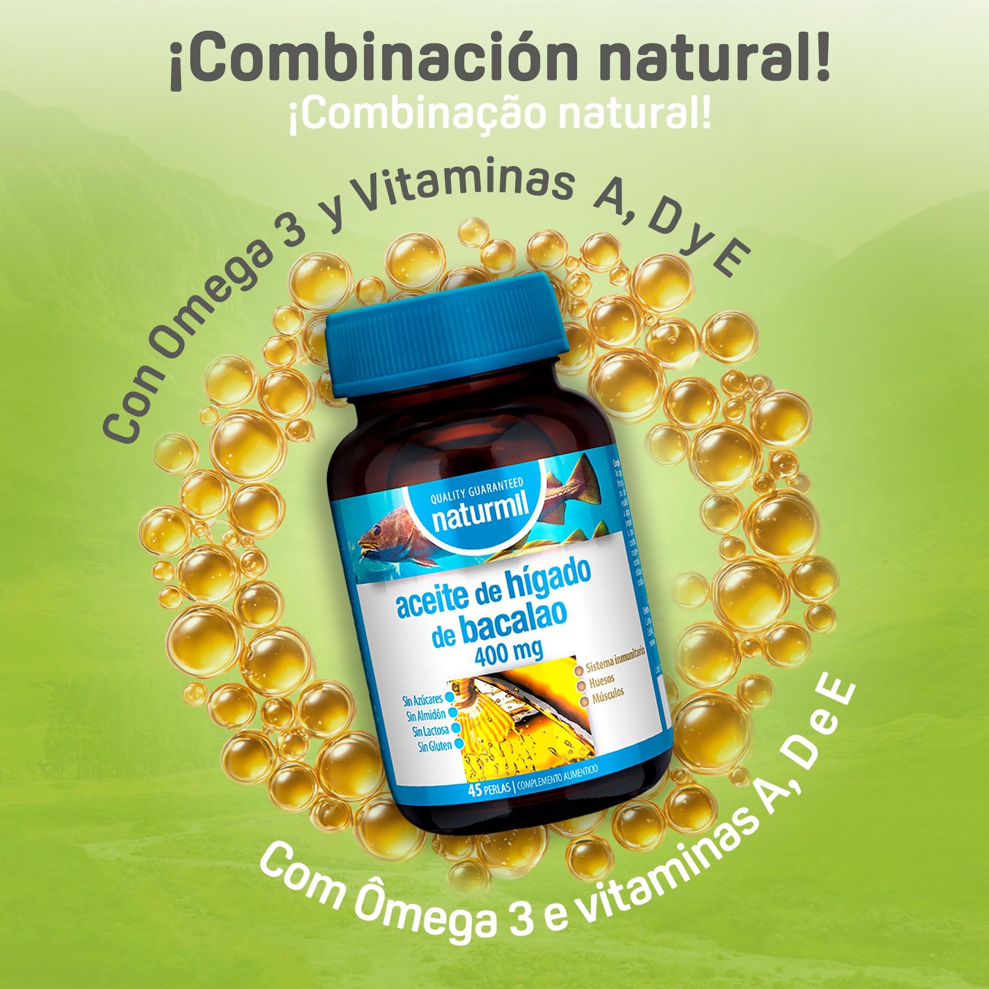 Naturmil Aceite De Higado Bacalao 400 Mg 45 Per