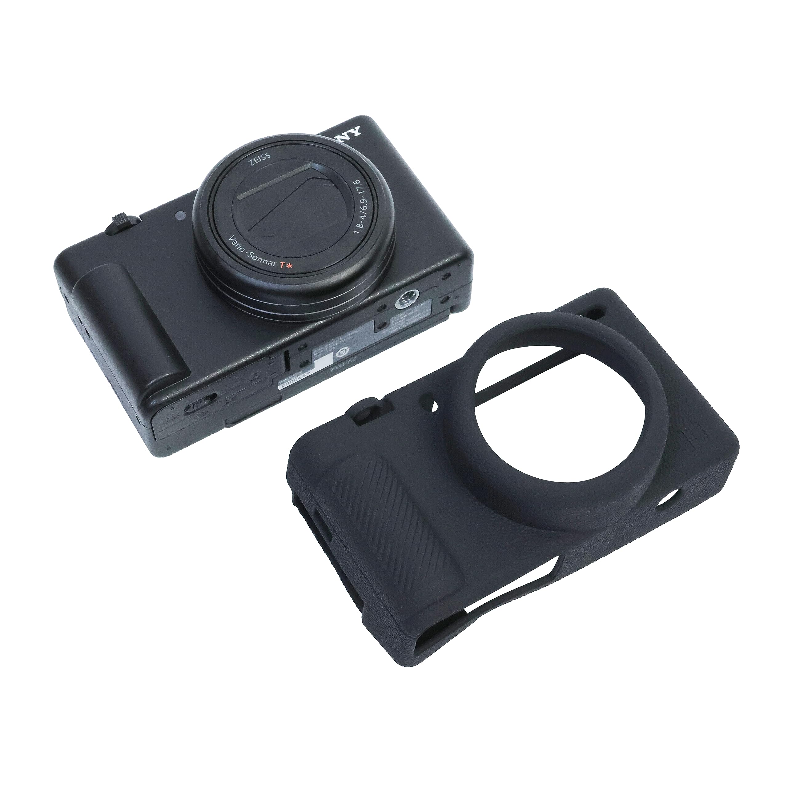 MUZIRI KINOKOO ZV-1 Mark II Custodia, Custodia Protettiva in Silicone Morbido per Fotocamera Vlog Sony ZV-1 M2/ZV1 M2/ZV1 Mark II - Cover in Gomma Morbida Antigraffio e Sottile - Blu