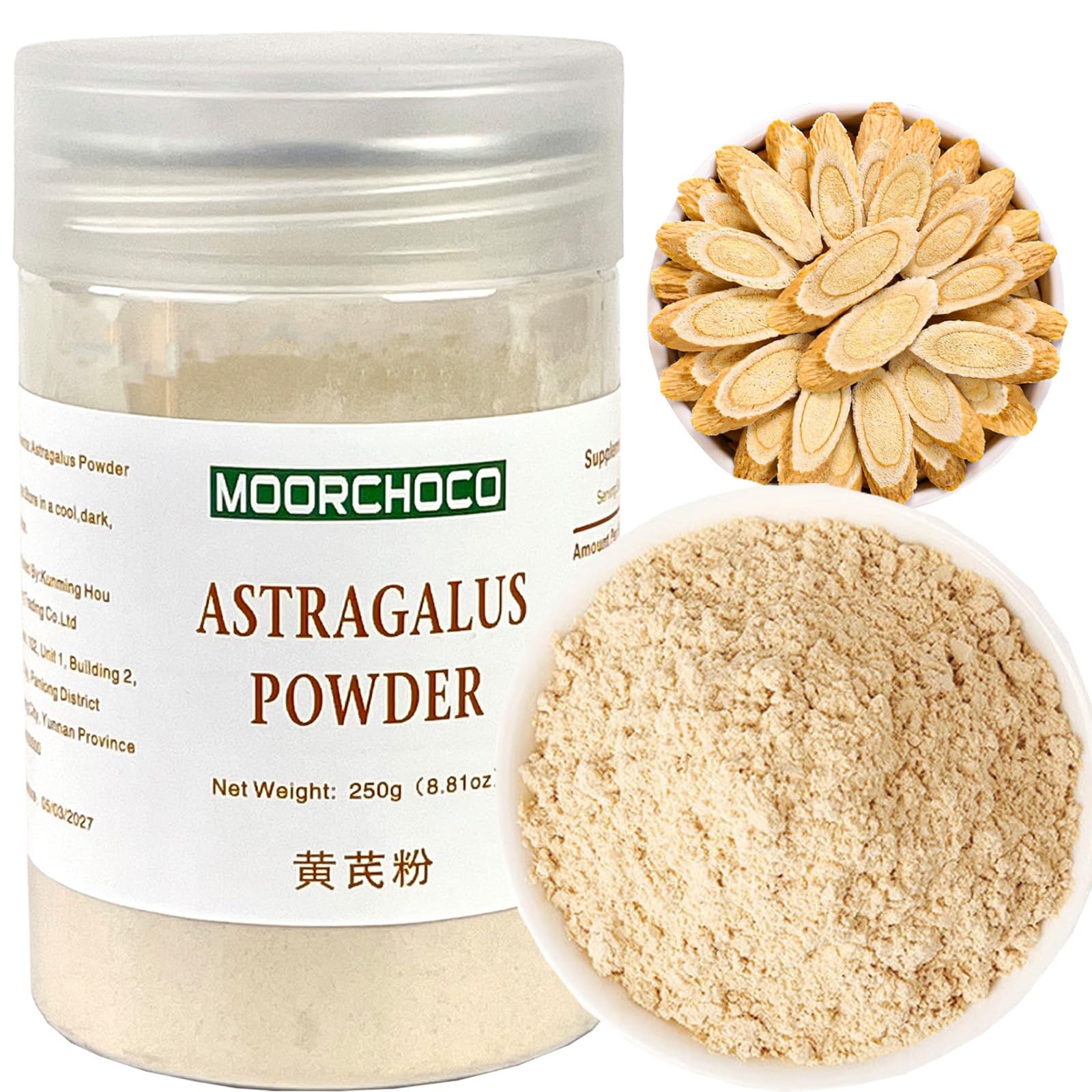 Astragalus Powder - Hoanglchy Astragalus Propinquus Powder, Huang Qi Fen. This is 120-mesh powder (approximately 8.81 ounces).