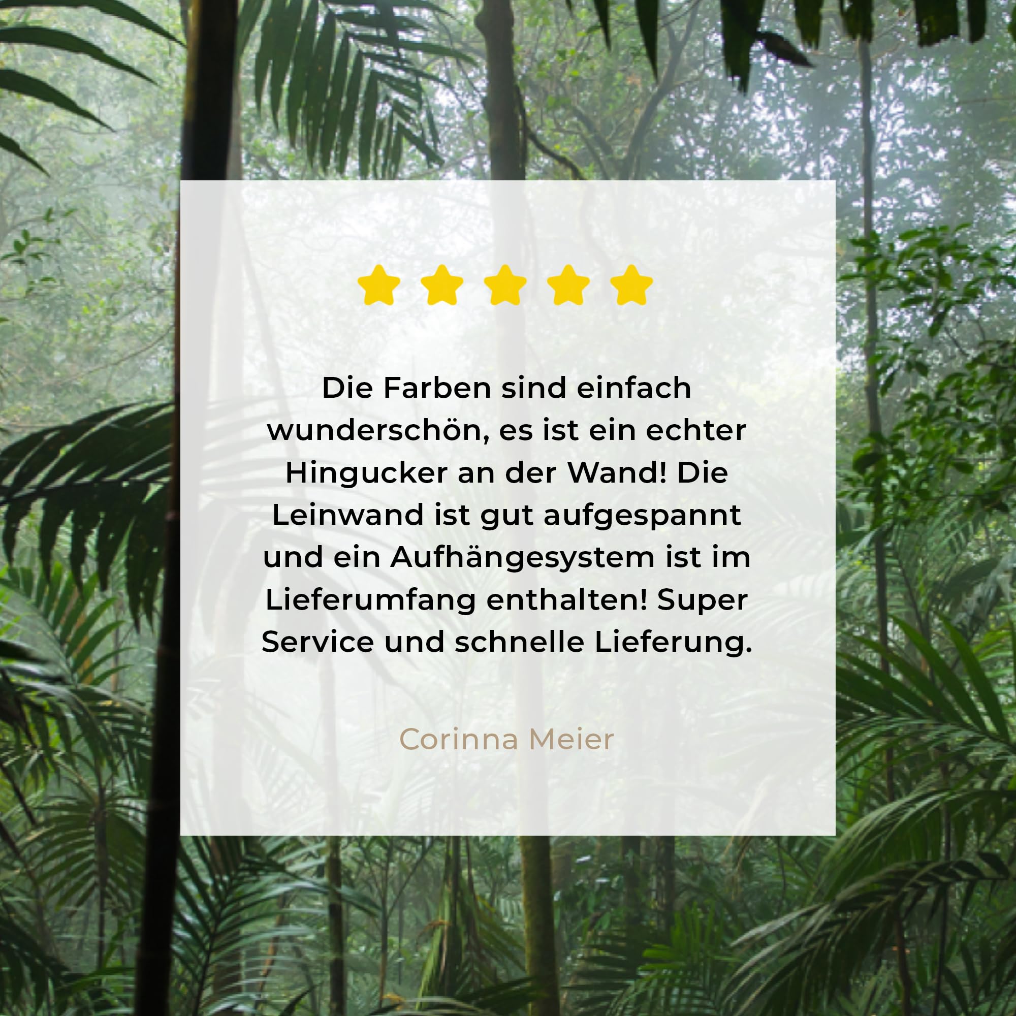 MuchoWow© Leinwand Bilder Groß 120x80 cm XXL Wanddeko Wohnzimmer Aesthetic Room Decor Deko Zimmer Wandbilder Modern Fotogeschenke Regenwald - Dschungel - Bäume - Pflanzen - Natur - Grün
