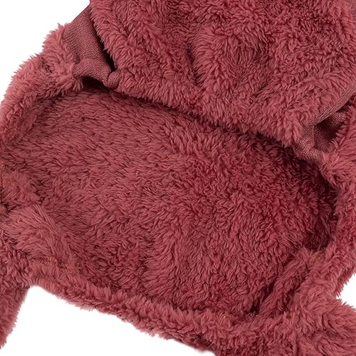 Miniatura 3 de CuteBone Suéter de cuello alto para perros pequeños, abrigo rosa, ropa para mascotas, mantiene a tu cachorro caliente en clima frío congelado DS19L