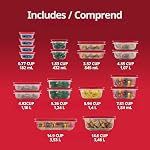 Rubbermaid EasyStore Conteneurs de stockage de denrées alimentaires avec lids, 38-Piece ensemble