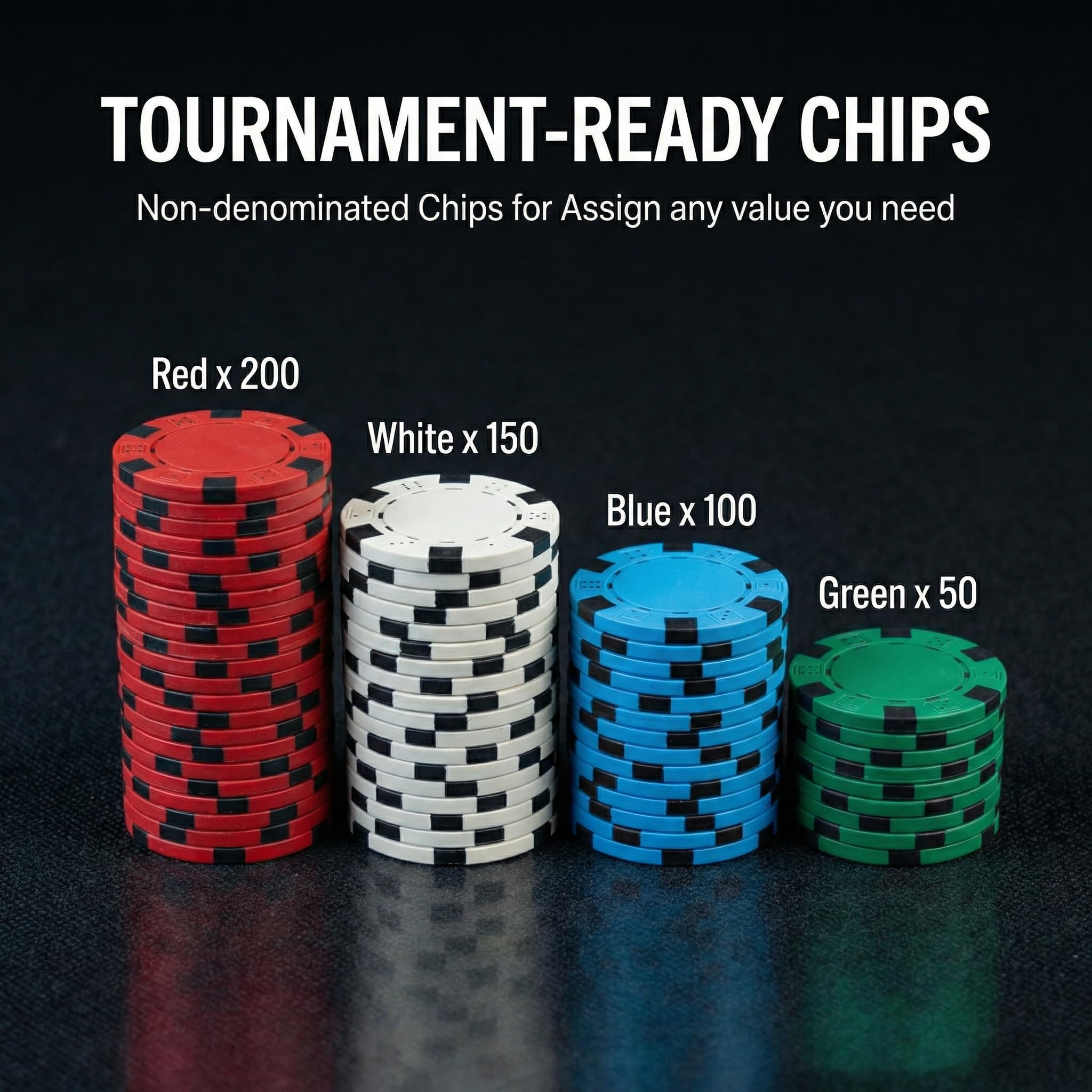 Set da poker da 500 pezzi con custodia in alluminio e chip professionali da 11,5 g, 2 mazzi più 5 dadi da poker impermeabili, kit da poker da casinò