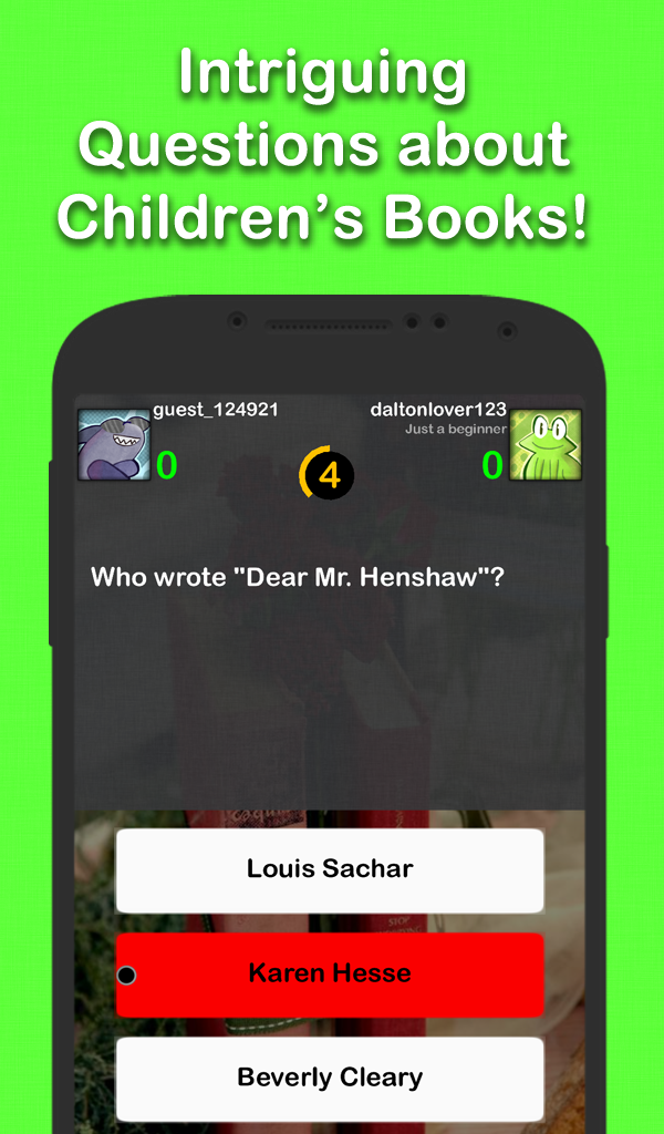 Children's Books Quiz Game App on Amazon Appstore