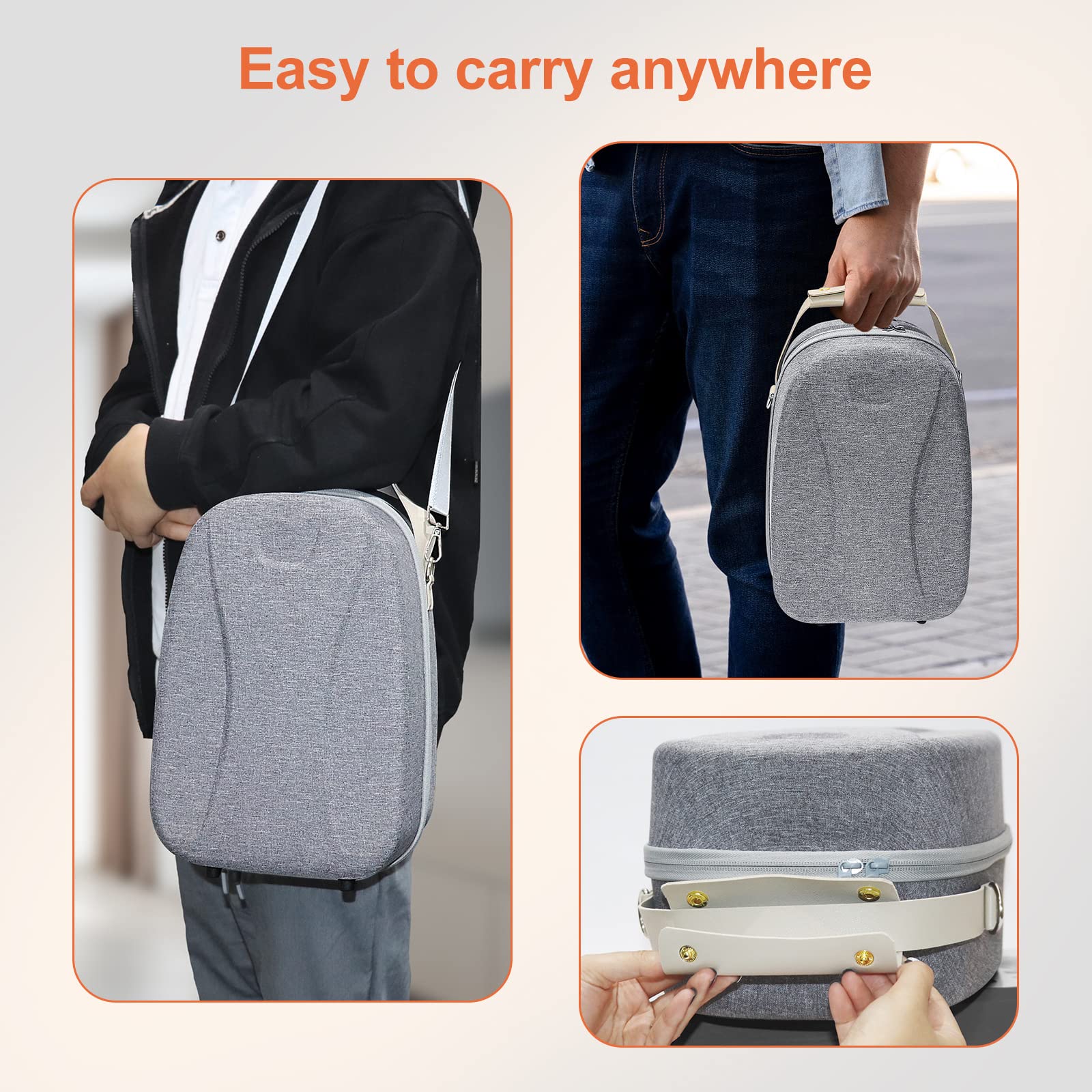 Scatola da viaggio portatile EVA Borsa da trasporto VR2 Auricolare Box Cerniera Organizzatore Facile Aprire e Chiudere Custodia rigida per il trasporto