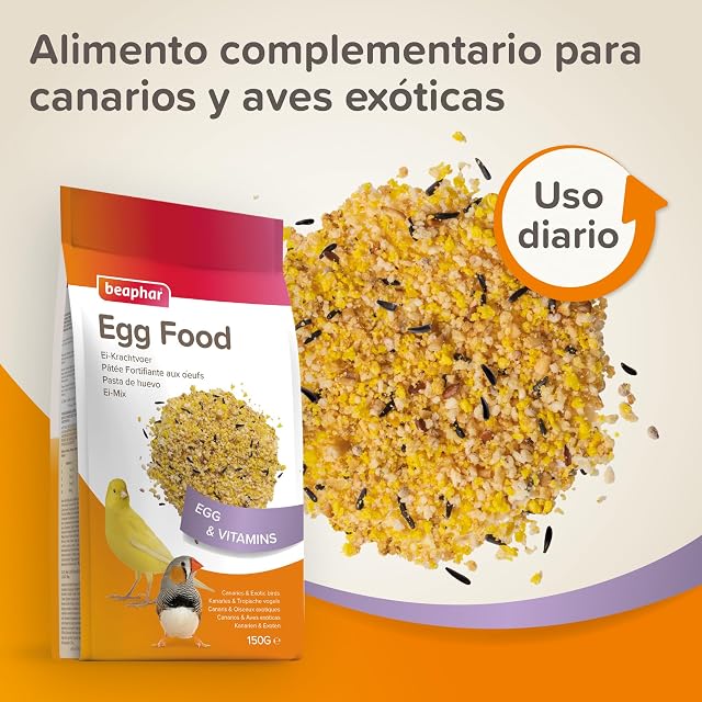 Foto 2 de 7 de Beaphar Pasta de Huevo para Canarios y Aves Exóticas - 150g