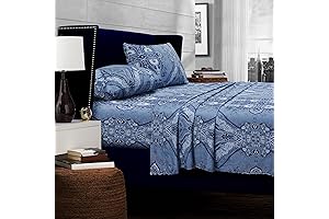Tribeca Living California King Bed Sheet Set: Experience the Luxurious Embrace of Egyptian Cotton