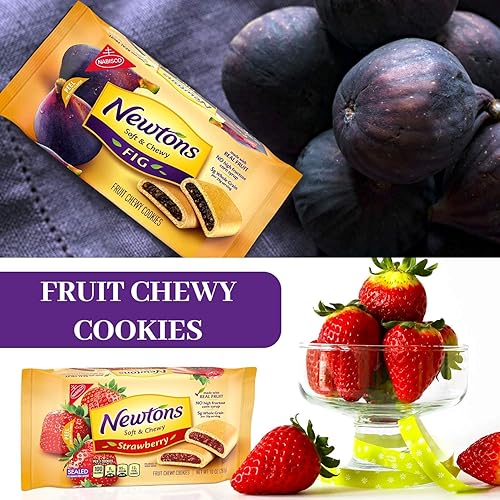Miniatura 5 de Fig Newton Variedad Pack de 3  suave y masticable higo 2 paquetes  Newtons fresa 1 paquete  Snack Fun Shopping Pad