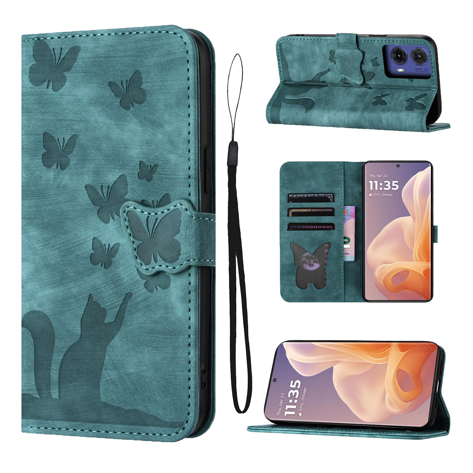 YKTO Cover Per Motorola Moto E20 - Premium PU Magnetica - Foto 2