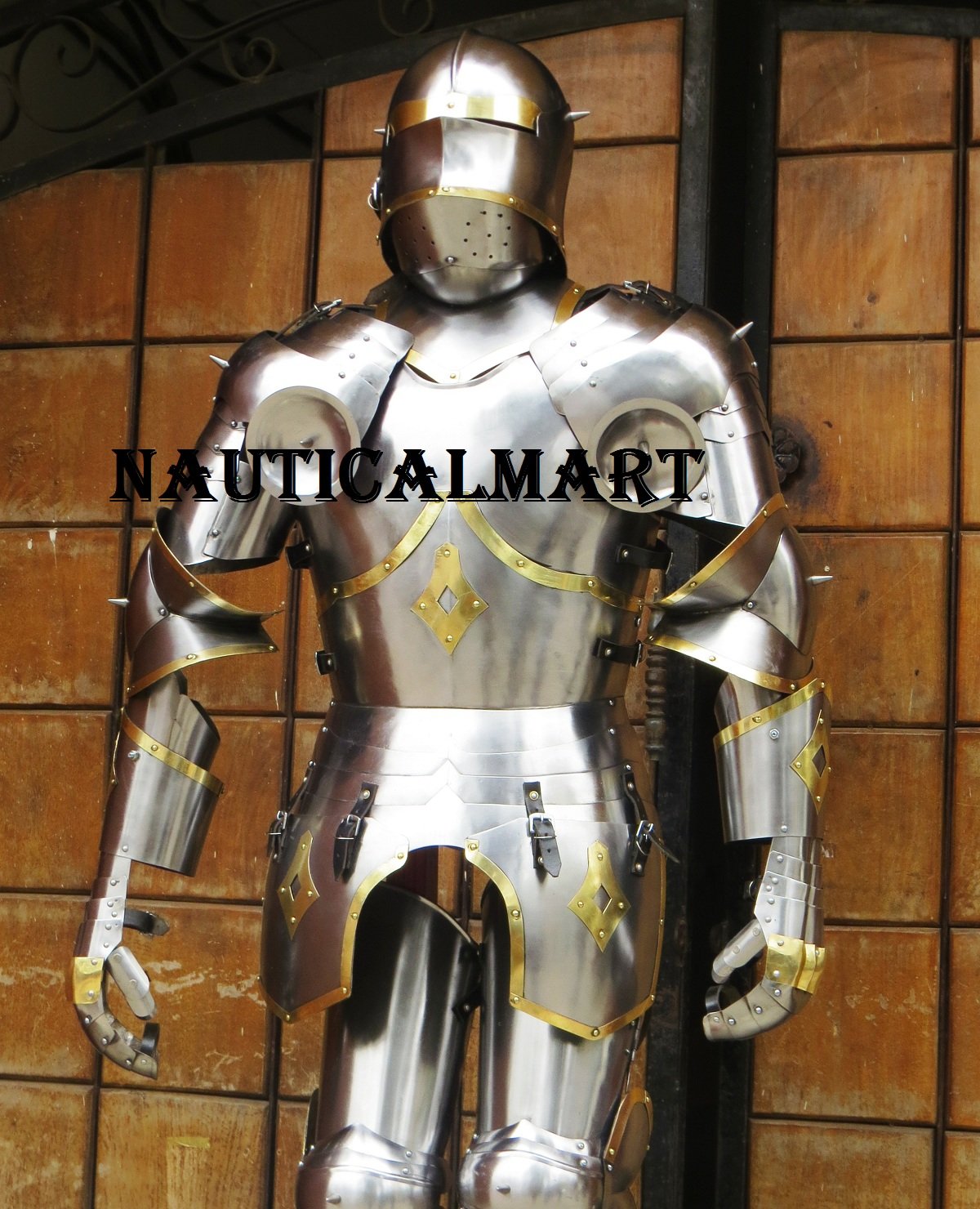 NauticalMart Full Suit of Armor Medieval Knight Gothic 15th Century Reenactment Armour