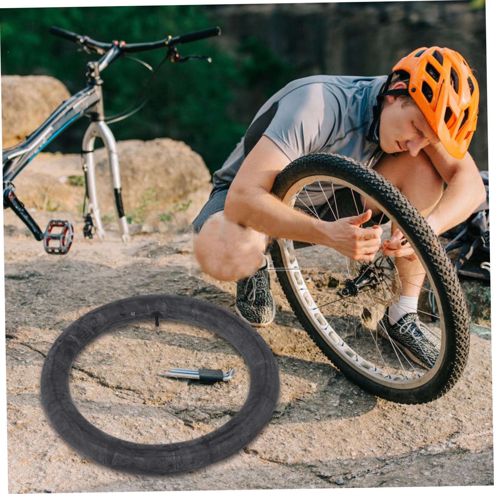 Sosoport 2piezas Cámaras De Bicicleta Resistentes para Montaña y Scooters Eléctricos Neumáticos Anchos para Invierno