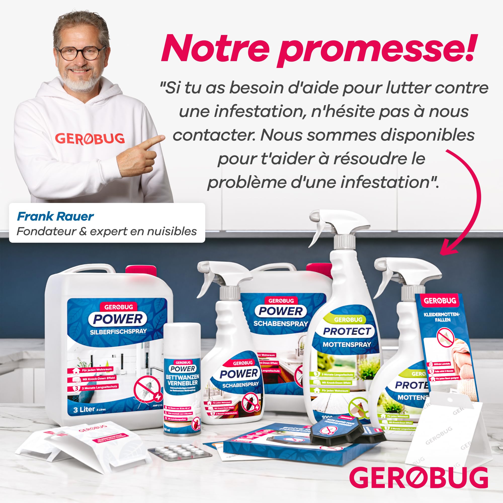Gerobug Piège à cafards Professionnel 12 pièces - Piège à Colle pour surveiller les cafards