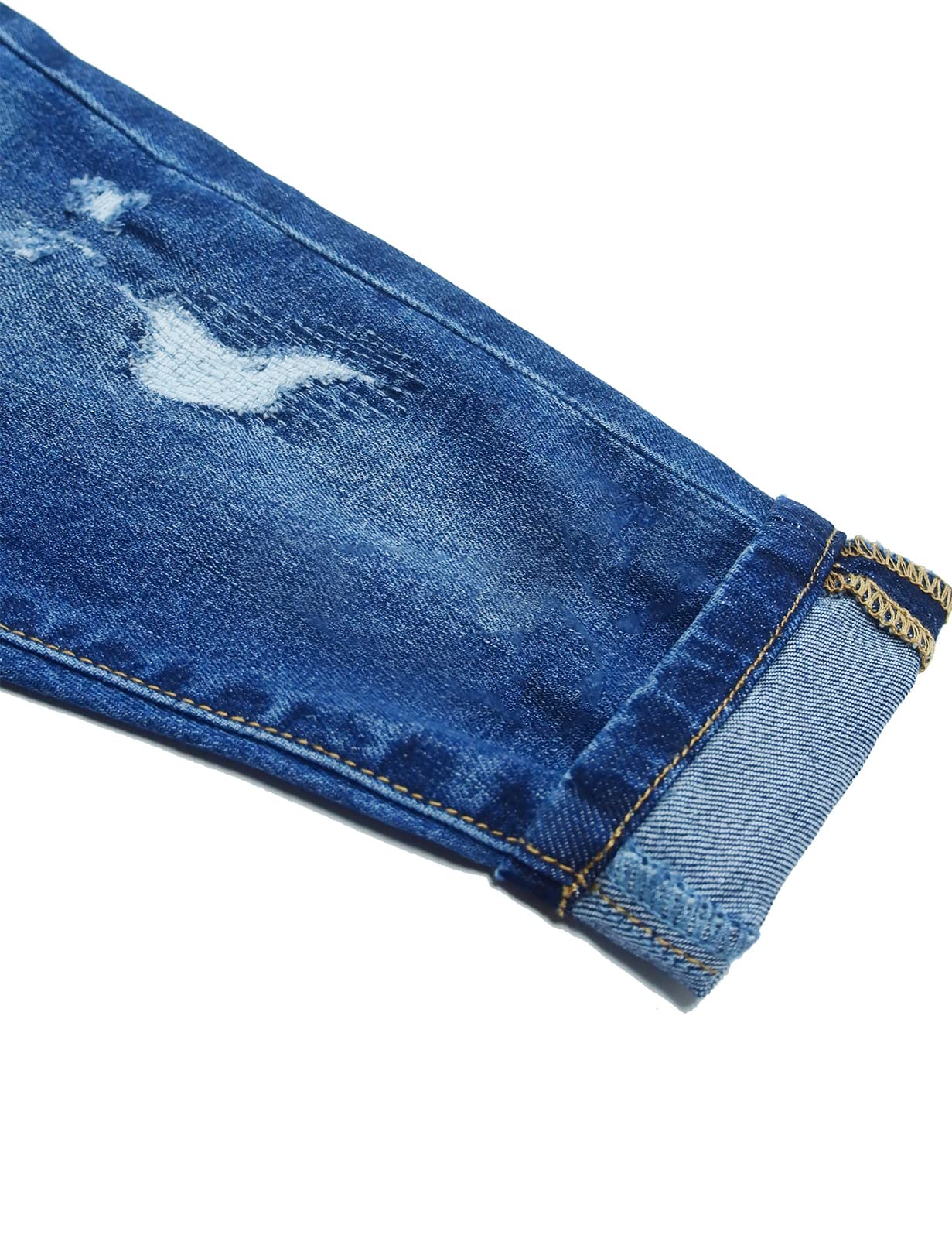KIDSCOOL SPACE Jeans para bebés y niñas, con Banda elástica en el Interior, Pantalones Vaqueros Rasgados