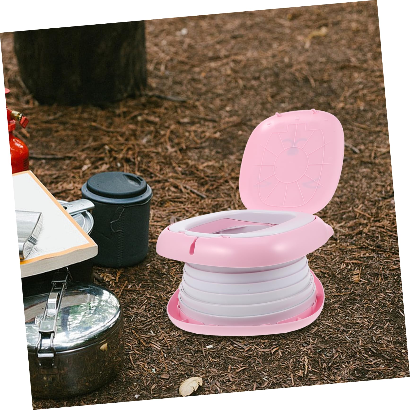 Baño Portátil Para Inodoro De Entrenamiento Asiento Plegable Para Coche Camping Orinal De Viaje Para Exteriores