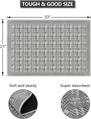 Miniatura 2 de GOYLSER Lndoor - Tapete antideslizante y lavable para puerta de interior, tapete personalizado para puerta de interior, tapete para puerta de