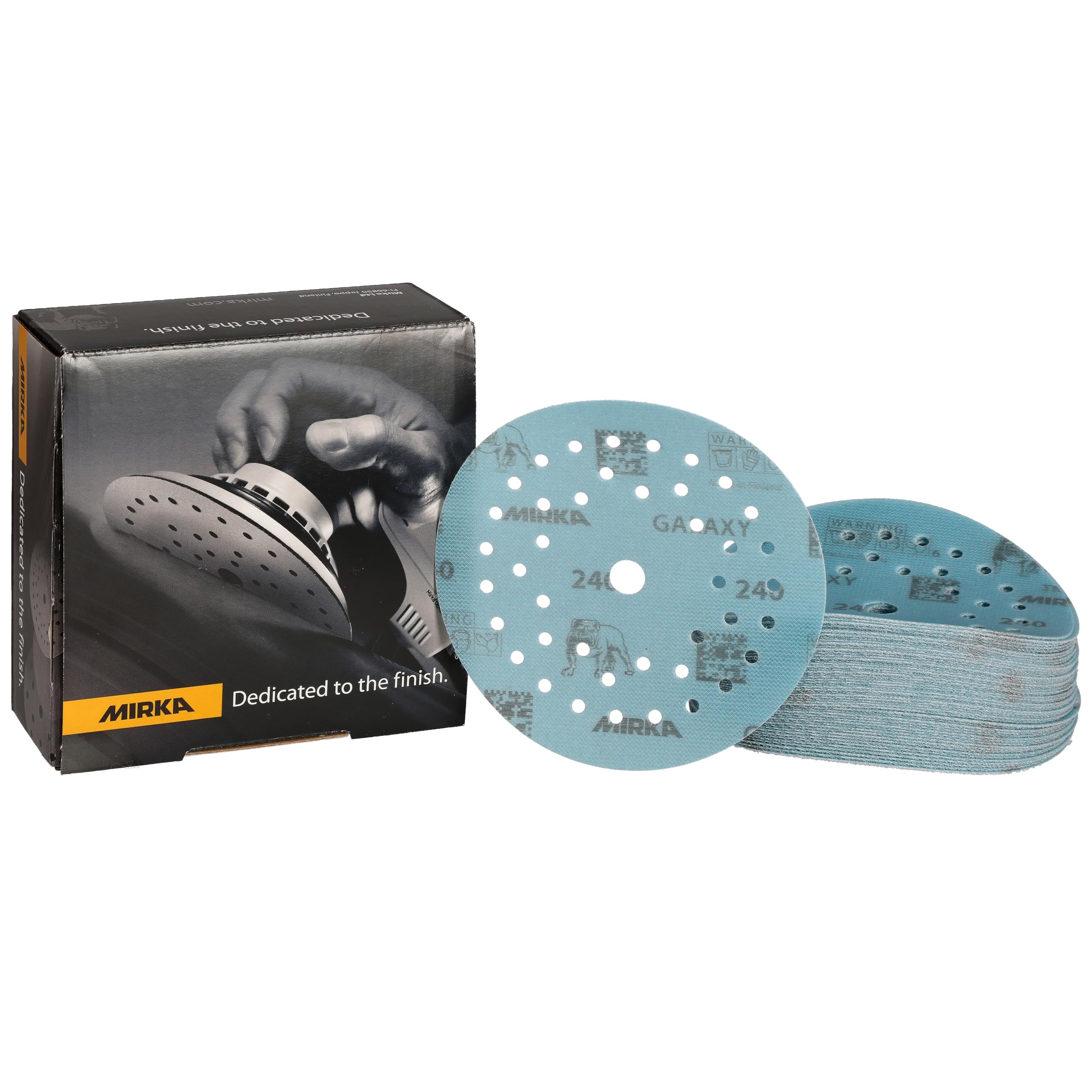 Mirka abrasive sandpaper Galaxy 125mm Hook & Loop grit 240 50 pcs