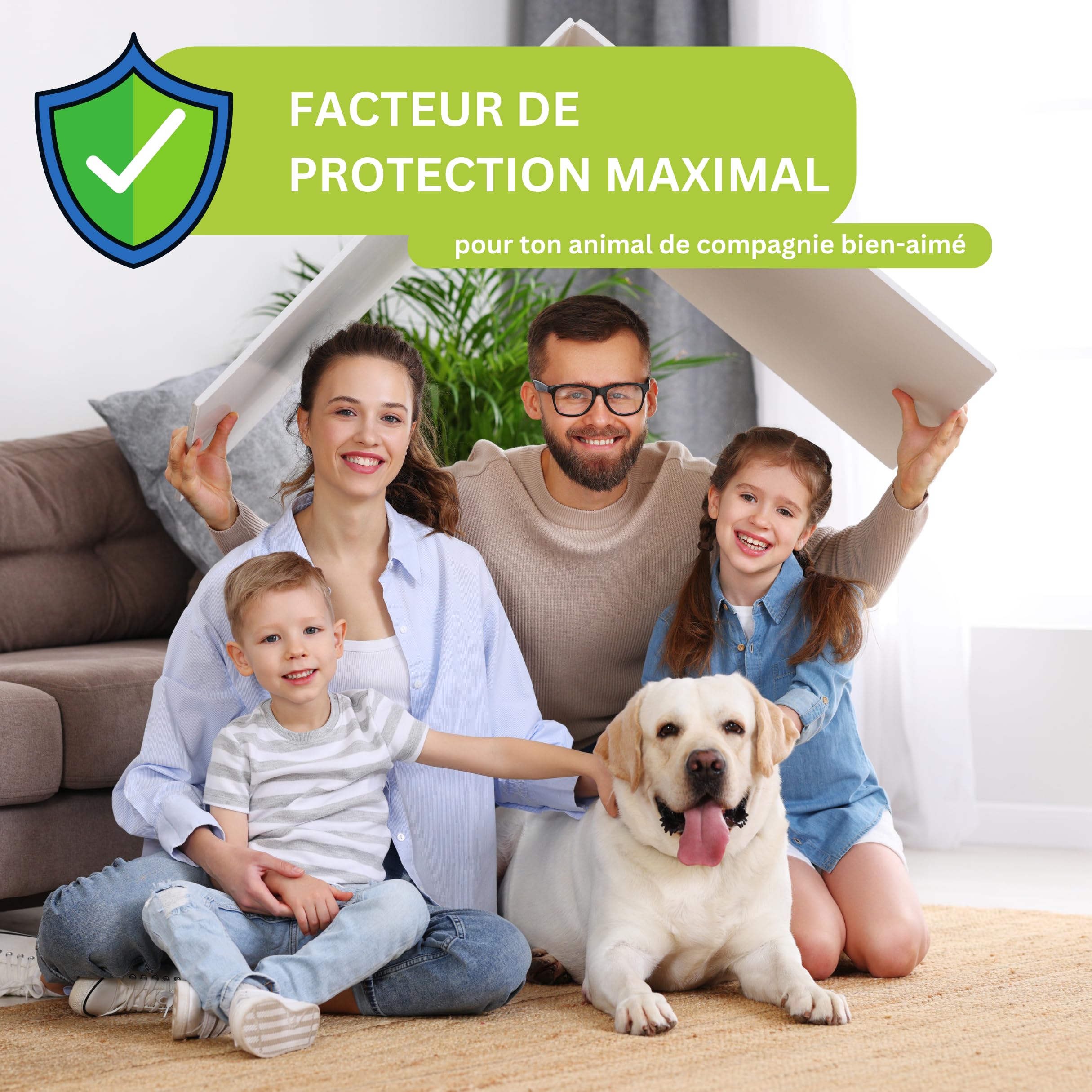 ViPiBaX Giardia-Spray pour Chien, Chat & Co - Éliminateur d'odeurs - Spray d'hygiène - Désinfection Efficace Contre Les giardias, Virus, Champignons & bactéries - 500ml
