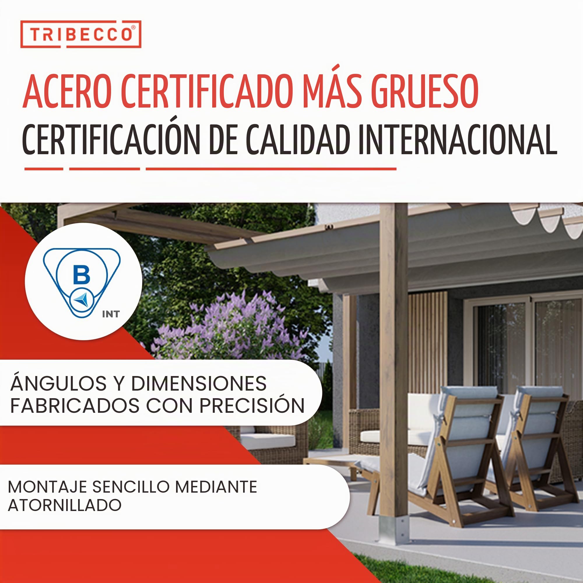 TRIBECCO® Casquillo atornillable para postes de madera cuadrados, galvanizado en caliente, 160 x 160 mm, casquillo de suelo, soporte para vallas, placa de suelo, fijación