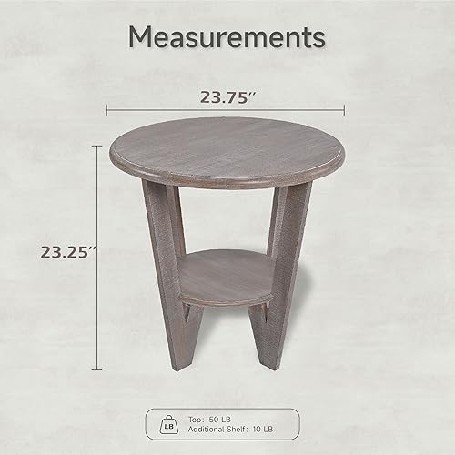 Miniatura 61 de Mesa auxiliar de patas cruzadas de granja, mesa auxiliar francesa para familia, comedor o sala de estar, espacios pequeños, moderna, redonda, Pierna