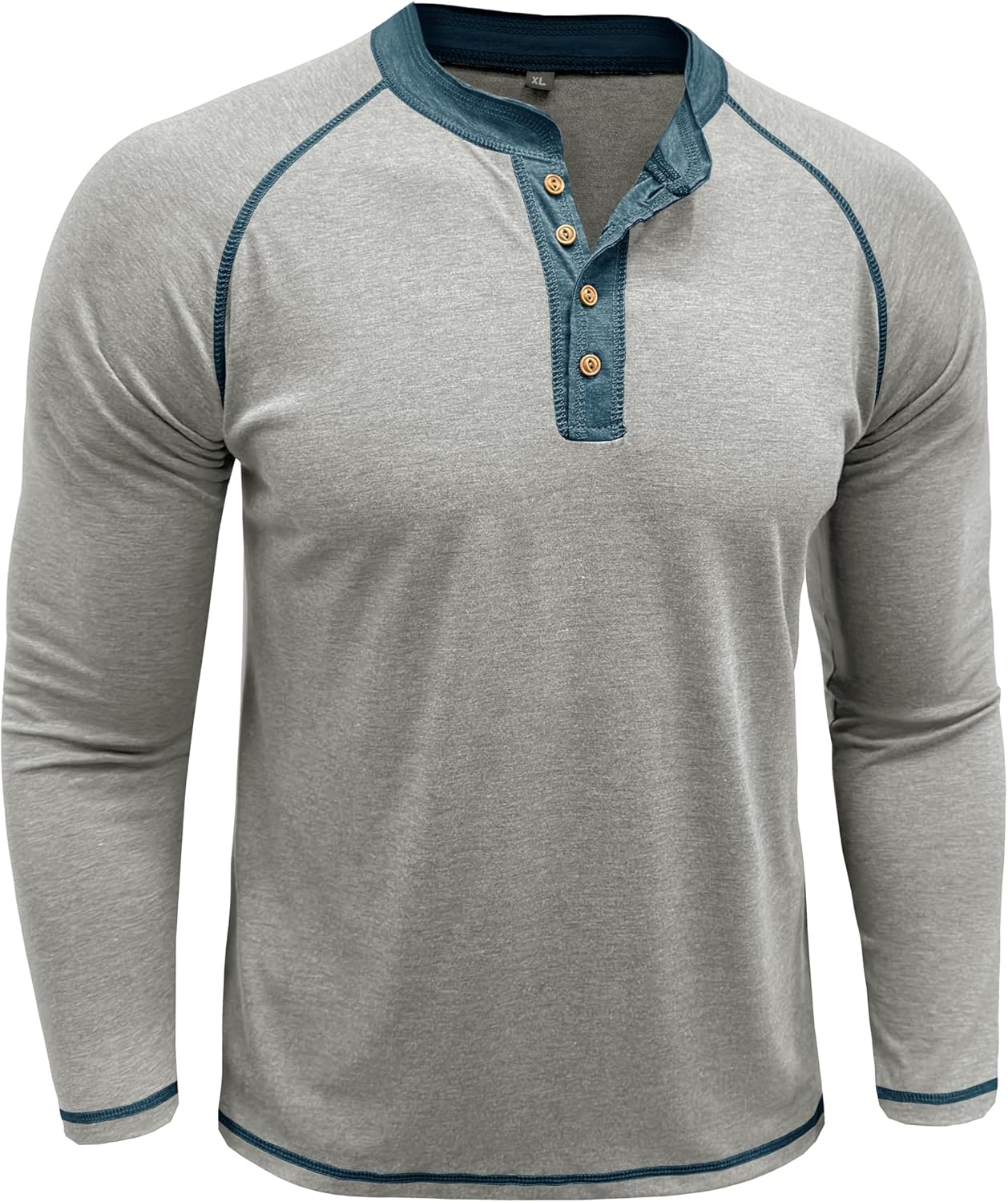 Uposiut Mens T-Shirts Henley Shirts Long Sleeve Casual Cotton Mens Shirts Tee Shirts - Image 3