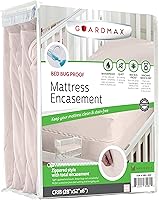 Vista 57 de Guardmax Funda de Colchón de Punto Jersey con Cremallera Completa - Protector de Colchón Impermeable y a Prueba de Chinches - Ropa de Cama