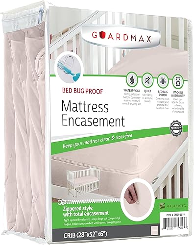 Miniatura 57 de Guardmax Funda de colchón de punto con cremallera, tamaño Queen, impermeable y a prueba de chinches, ropa de cama cómoda, suave y silenciosa con 2 -