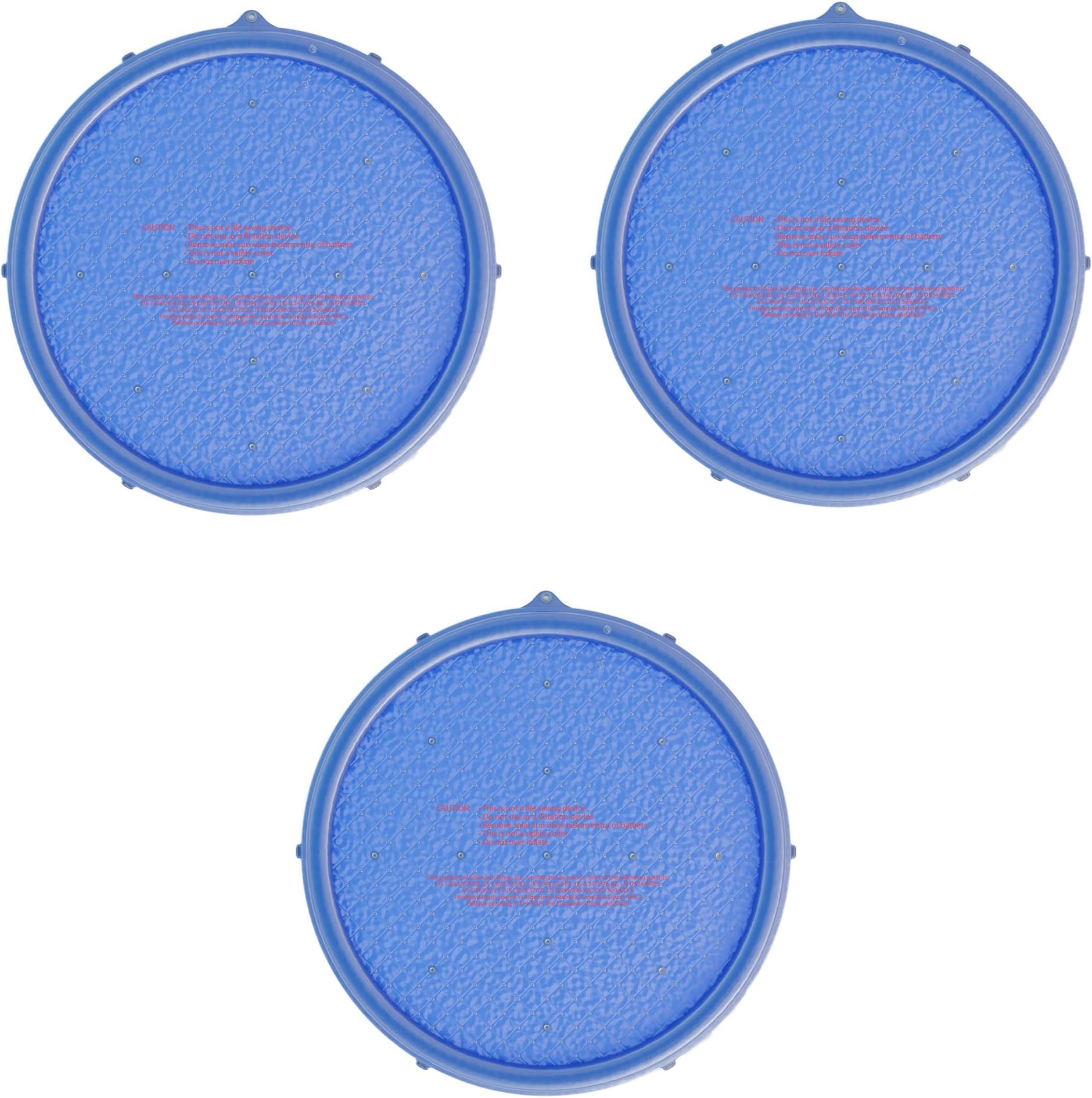 5' Round Solar Pool Heating - Blue - 3 Pack