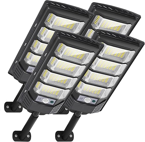 Miniatura 1 de Farolas solares para exteriores, luz LED de gran angular con sensor de movimiento, del atardecer al amanecer, impermeable, luz de seguridad