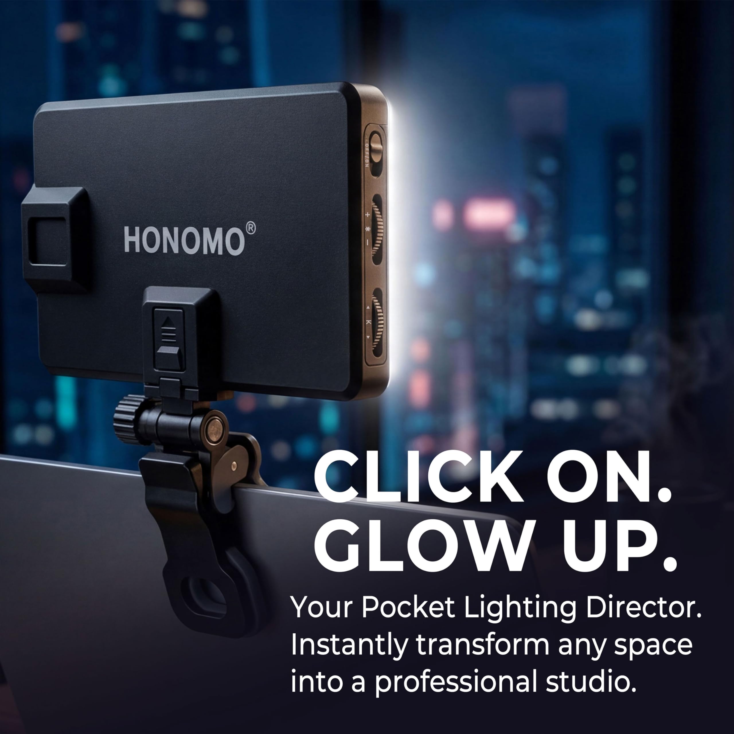 120LED 3000mAh wiederaufladbare Selfie-Licht, taschengroßes Clip-On-Fülllicht kompatibel mit Telefon, Kamera und Laptop für Bilder, Videos, Tiktok-Live-Streaming, Zoom-Meetings mit Tragetasche