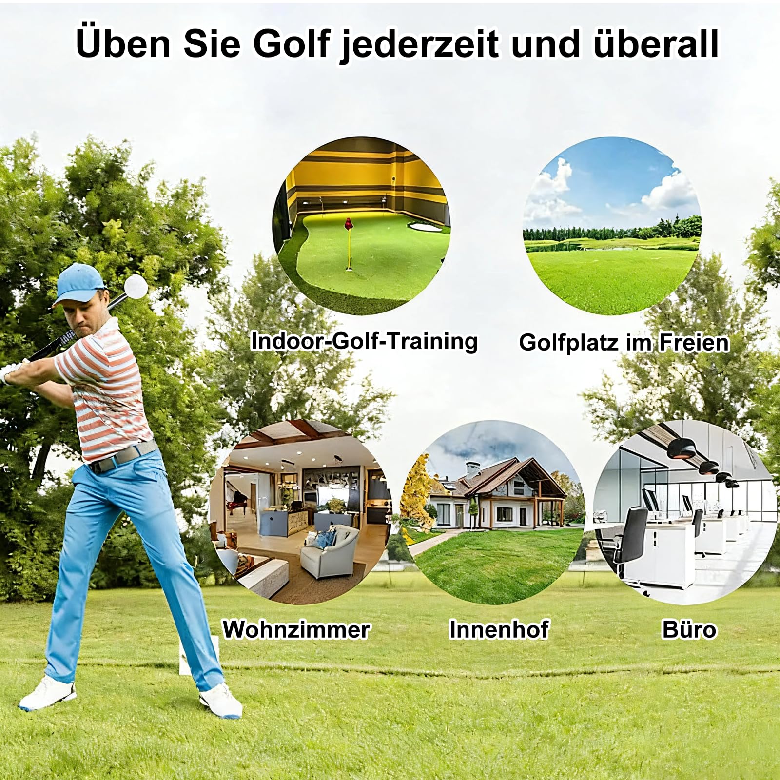 Ayuda retráctil de entrenamiento de golf, entrenador de swing de golf, entrenador de oscilación de golf telescópico para corrección de postura y entrenamiento de swing, ayudas de entrenamiento de golf