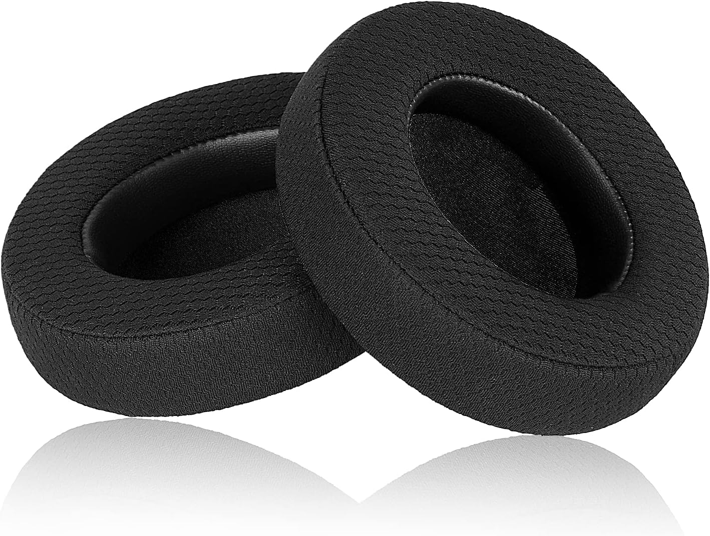 Kraken V2 PRO Earpads, Replacement Mesh Fabric & Memory Foam Ear Cushion Kit Pad Cover for Razer Kraken V2 PRO Headphone ONLY - Oval (Black)