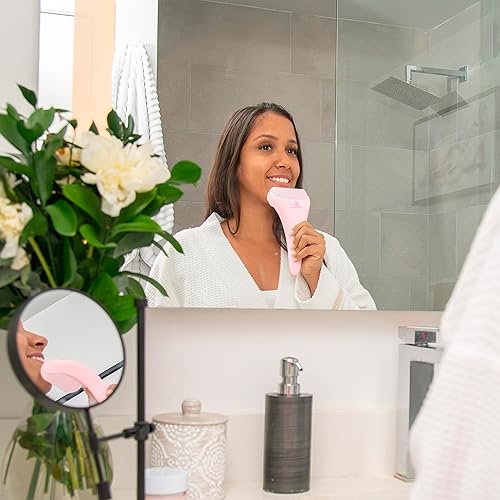 Miniatura 6 de Juego de masajeador facial 2 en 1 con rodillo de hielo, enfriamiento terapéutico para tonificar y apretar naturalmente  Ilumina la tez y reduce las