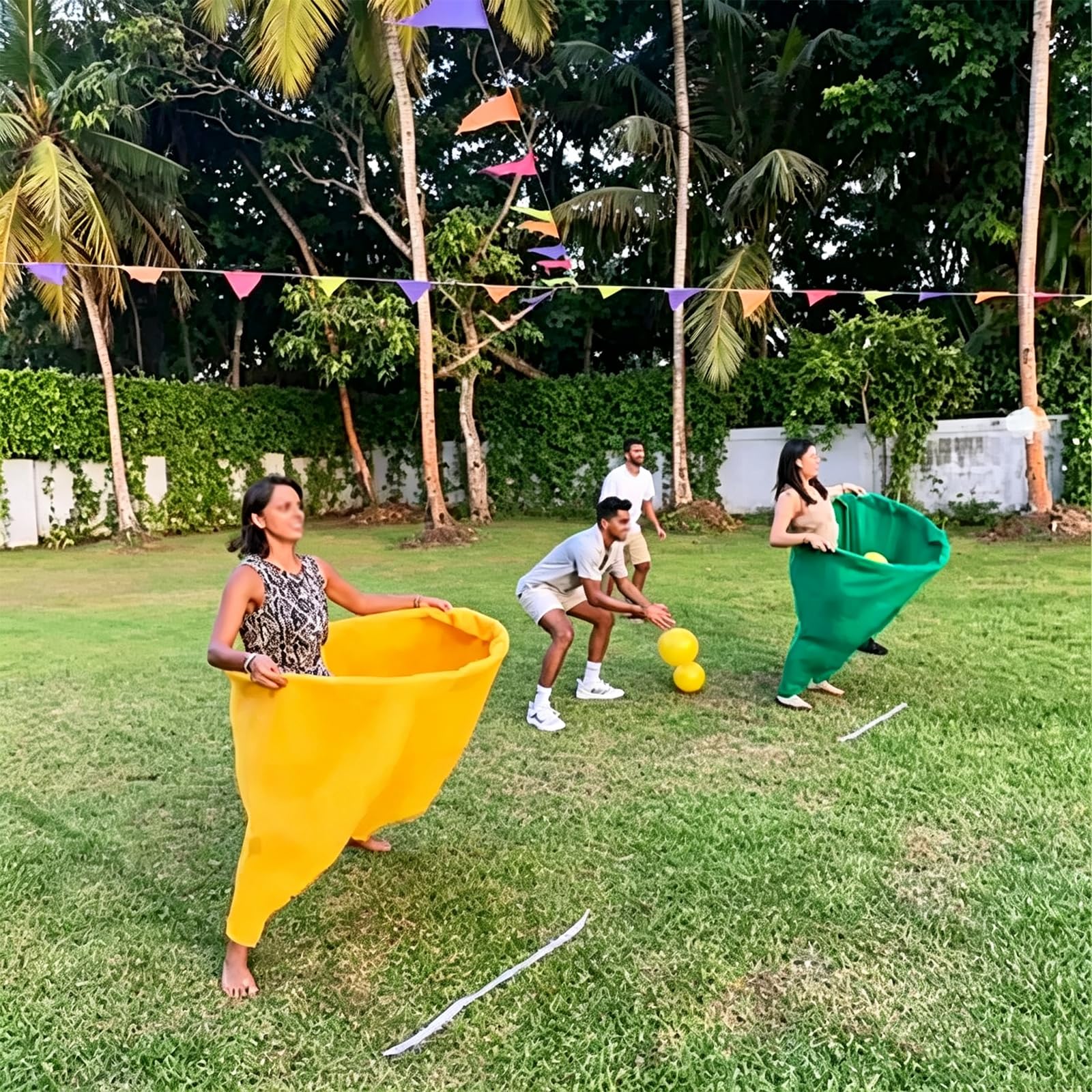Juego Al Aire Libre Granny Pants | Pantalones Gigantes EláSticos Con Pelotas Y Bomba De Inflado,Divertido Lanzamiento Para Fiestas En El JardíN NiñOs Adultos