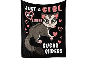 Sugar Glider Throw Blanket - A Snuggly Companion for Sugar Glider Enthusiasts