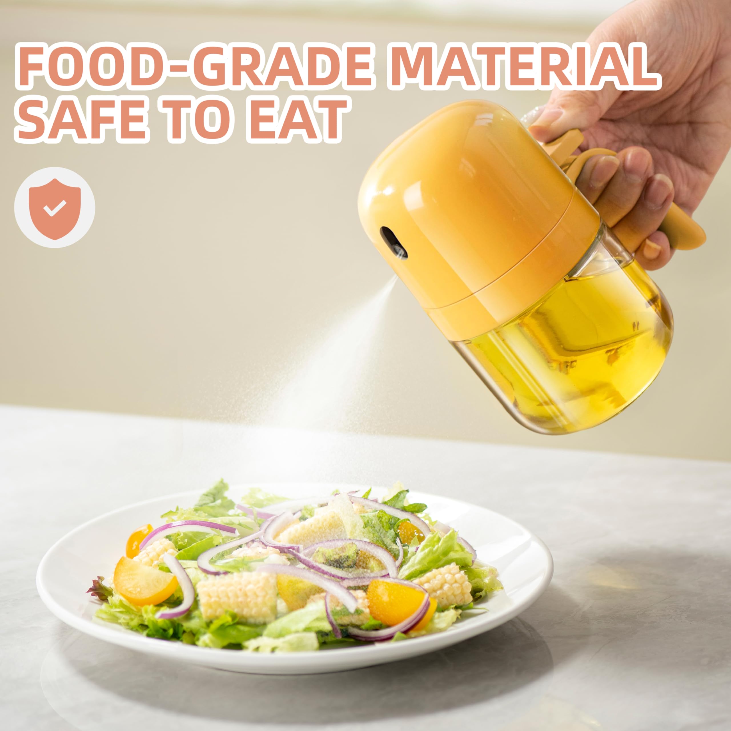 Oil Sprayer for Cooking,10oz Olive Oil Spritzer,Oil Sprayer for Air Fryer,Salad,BBQ,Roasting,Baking,Perfect for Healthy and Even Cooking