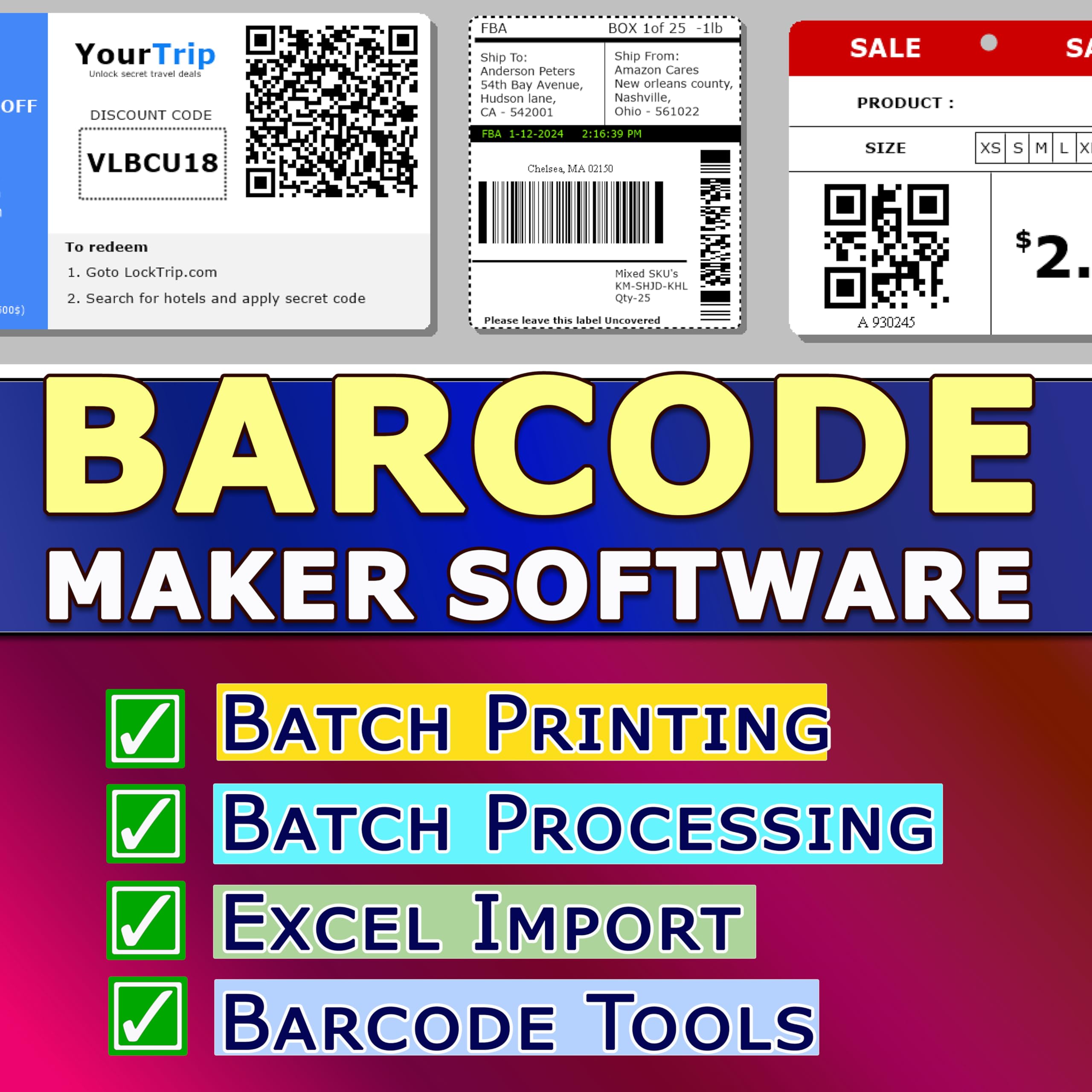 DRPU Barcode Maker Software Corporate Edition ( 1 PC LICENSE ), Software Download License Card, Compatible with Windows