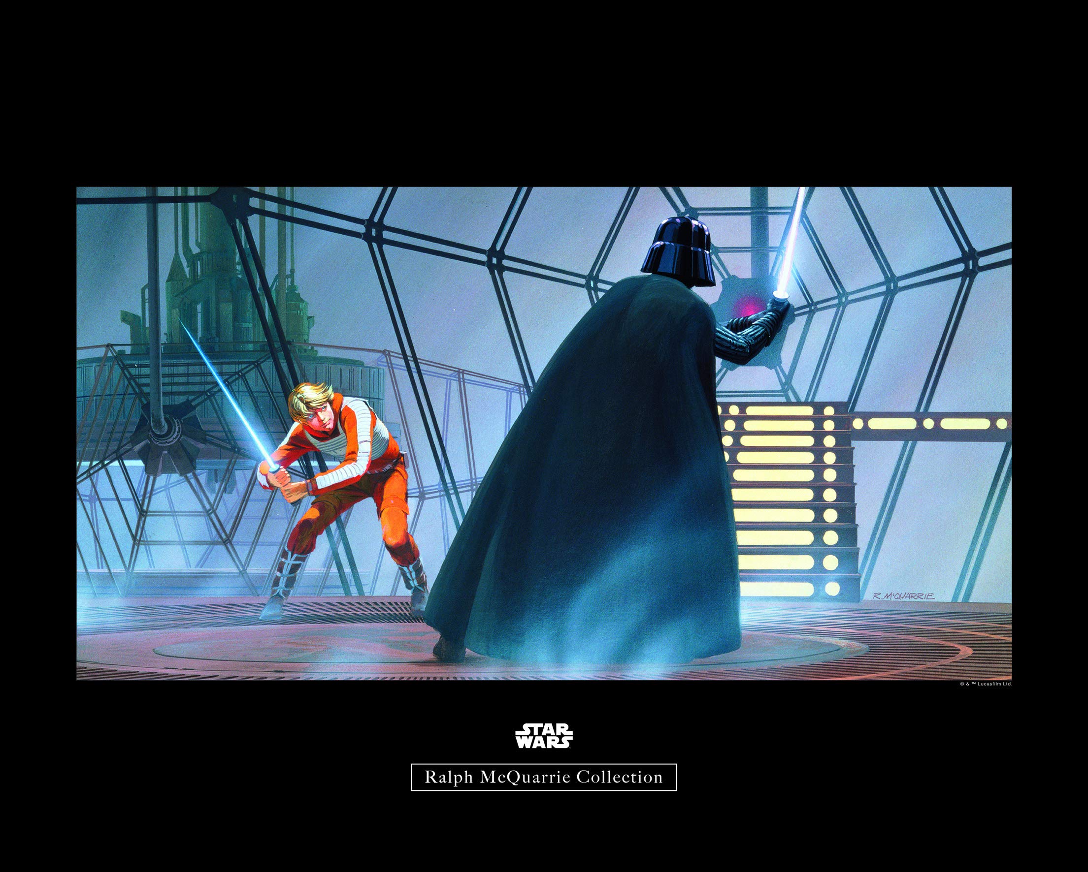 Komar Wall Picture Star Wars Classic RMQ Vader Luke Carbonit Room Children's Room Decoration Art Print Without Frame Available in 3 Sizes, Colourful, WB162-50x40