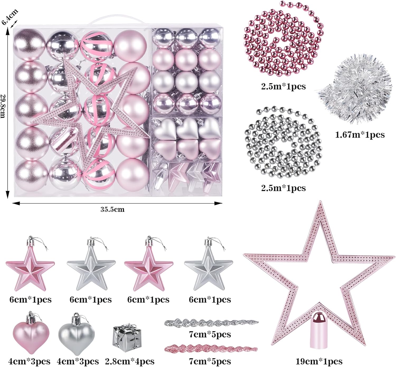 Možnosti použitia ružovej vianočnej dekorácie