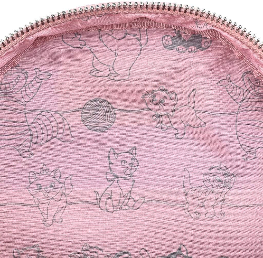 Loungefly Disney Cats Faux Leather Womens Double Strap Shoulder Bag Purse - Image 4