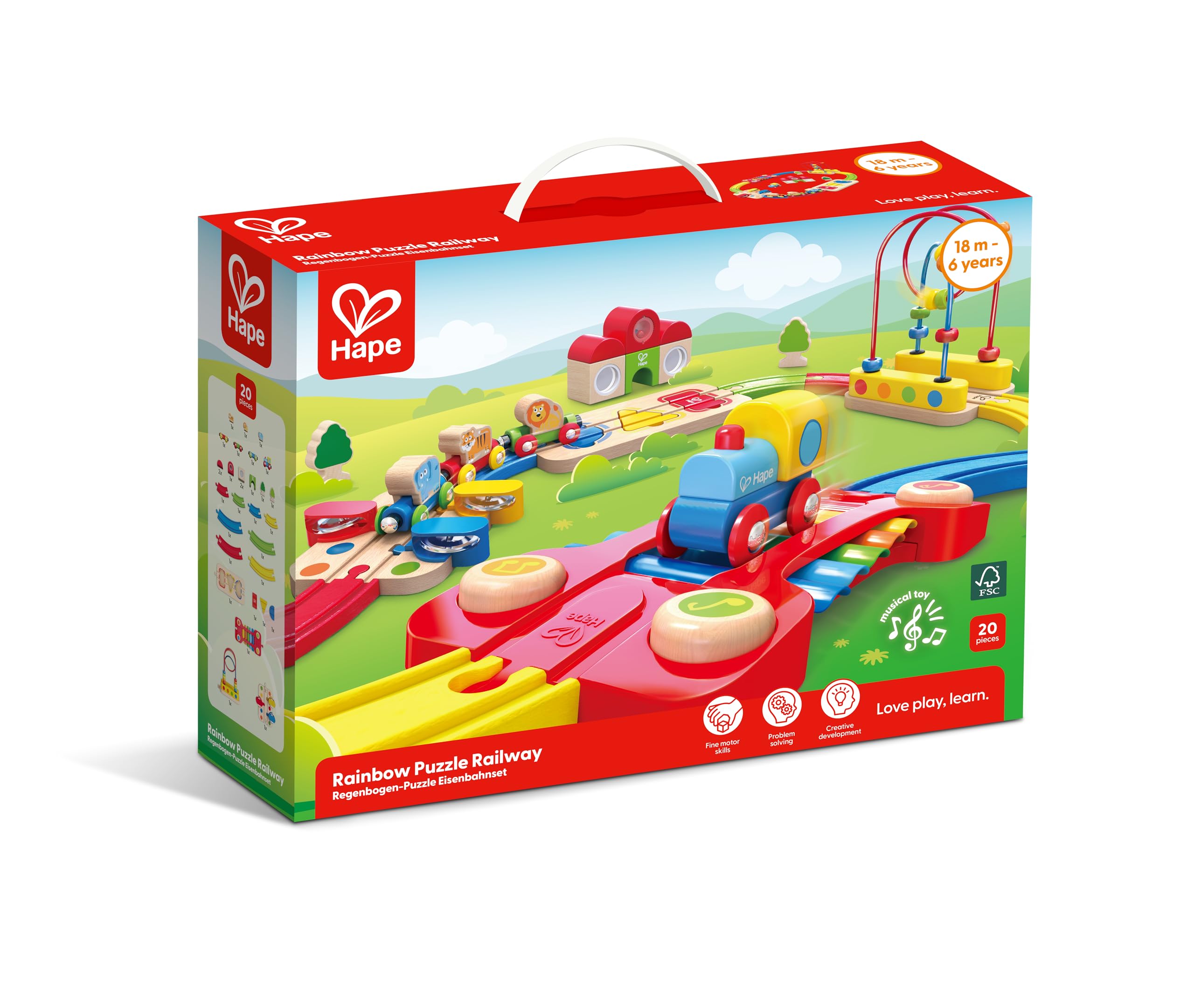 Carletto Deutschland Scratch 276181232 Puzzle Magnetico per Bambini dai 3 Anni in su, Puzzle 2 in 1 e Scoperta, Motivo: Spazio, 30 Pezzi