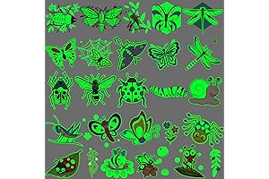 Luminous Insect Temporary Tattoos for Kids