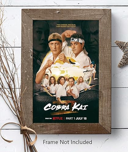 Miniatura 4 de Cobra Kai - Póster de la serie de televisión #1, póster mate, sin marco, regalo de 11 x 17 pulgadas (11.0 in x 16.9 in)