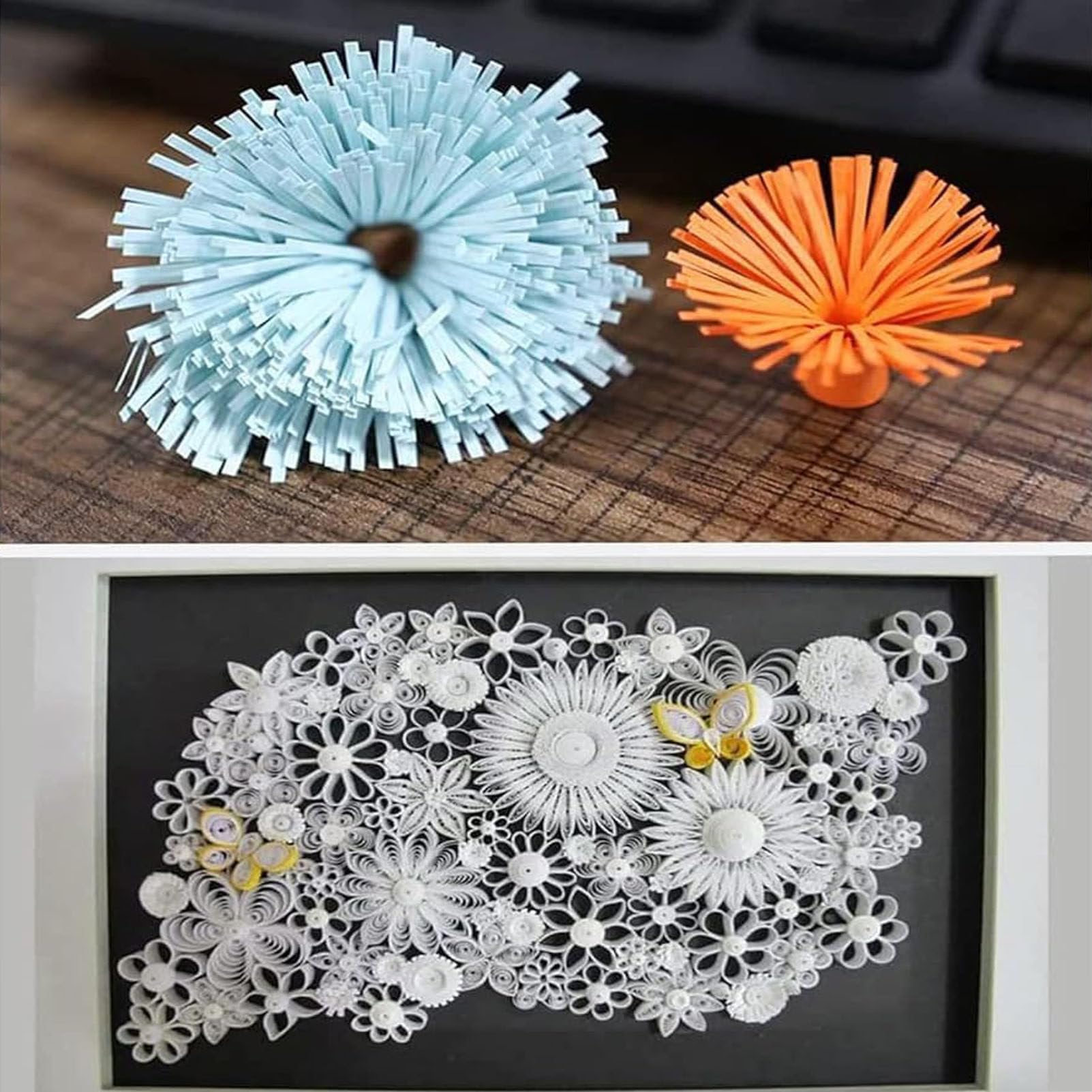 Machine À Rouler Le Papier Électrique DIY - Outil De Découpe De Pompons Rechargeable pour Projets Artistiques Et Artisanaux en Papier