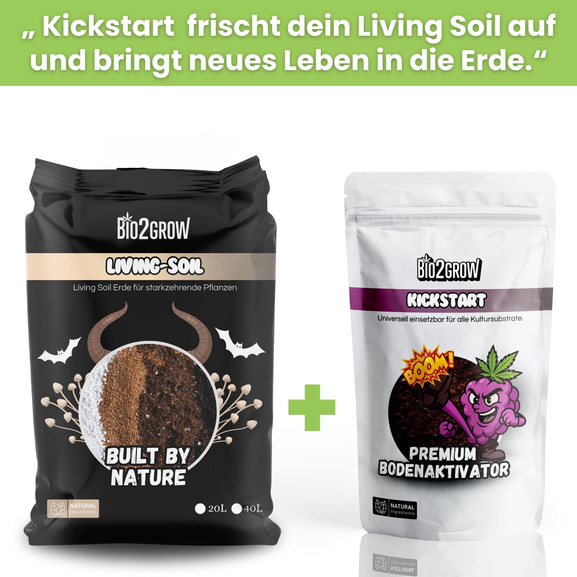 Living Soil 80 Liter - Handgemachte lebende Erde Indoor & Outdoor Blumenerde für Pflanzen Leichte Mischung Gemüse Anbau