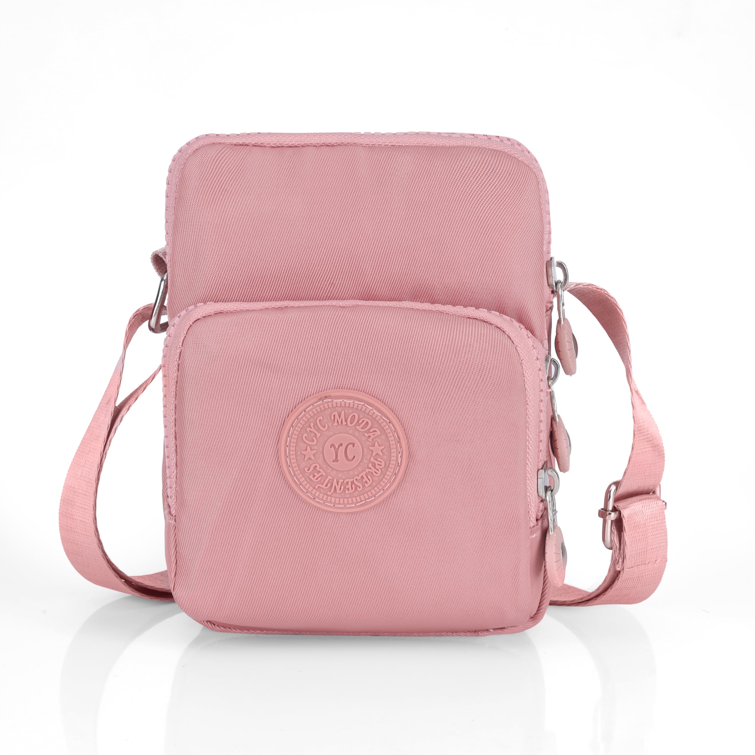 J I Women’s Crossbody Sling Bag For Everyday Use, Shoulder Bag with Multiple Zipper Pockets, Adjustable Strap, Water Resistant Handbag for Travel, Shopping, College-image-16