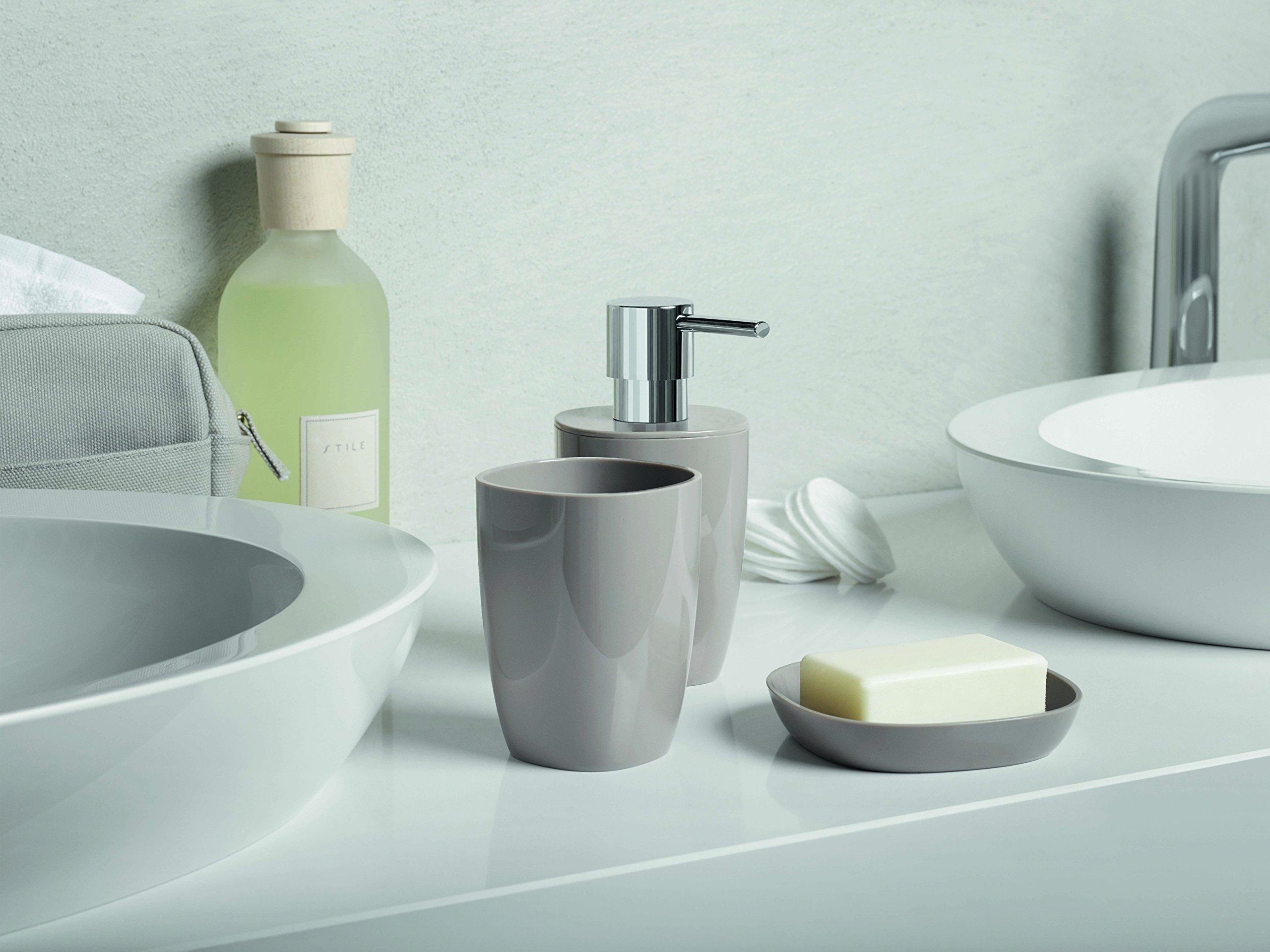 Spirella Waste Bin Bathroom Accessories, Polystyrene, 25 x 17 x 17 cm, Polystyrene, mint, 25 x 17 x 17 cm - Image 3