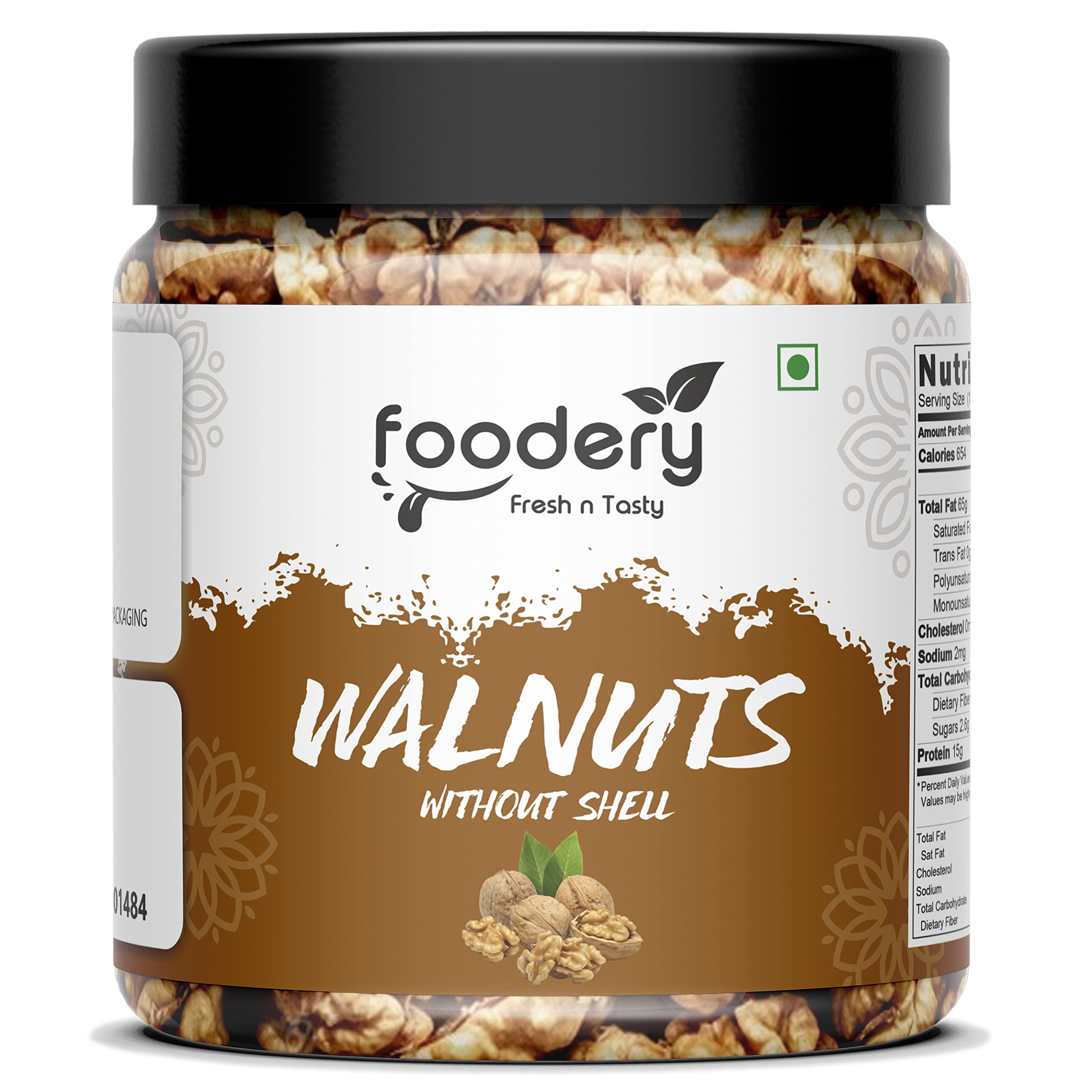 Foodery Walnuts Kernel | Akhrot Giri Jar Pack 200 gm | Walnut Without Shell, Dry Fruits (2 Piece) (B0B31D4GQT) Amazon Price History, Amazon Price Tracker