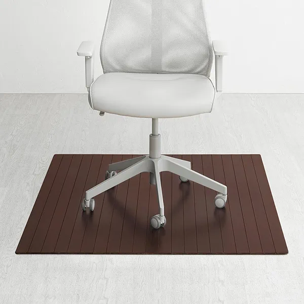 Anji Mountain Office Chairmat Thickest & Sturdy Bamboo Chairmats Highly Premium Quality Anti-Slip Heavy Duty for Multi-Purpose Hardwood Floor Office & Home Floor Protector Office Chair mat-8mm Thick
