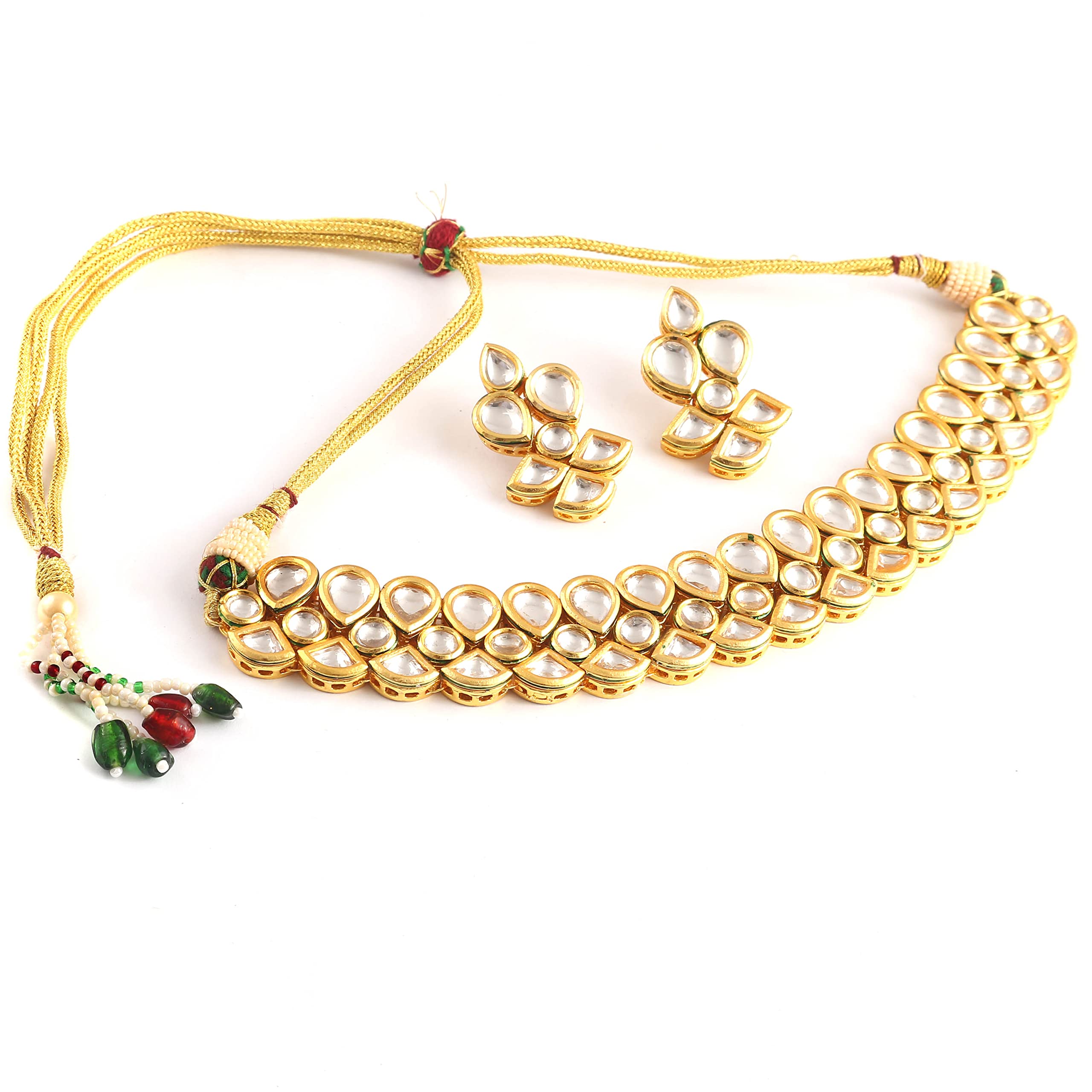 Pendant Kundan Pearl Polki Ad Cz Multi-Gemstones Jewelry for Women & Girls 8145-image-48