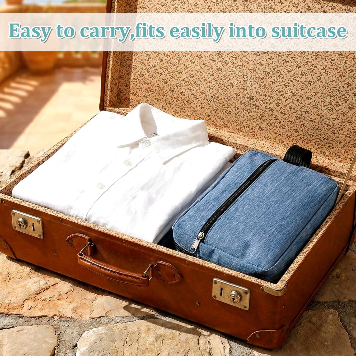 8 PCS Travel Toiletry Bag for Women Men, 8.66 × 6.3 inch Toiletry Bag Bulk Shaving Bags for Men Travel Hanging with Zipper Cosmetic Bags for Man Father's Day, Groomsmen Gifts-4 Colors - Image 6